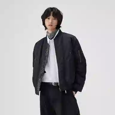 BENMYSHOWER 3M Vintage Reversible Bomber Jacket