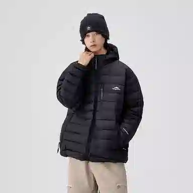 BENMYSHOWER Retro Couple Hoodie Down Jacket