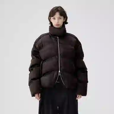 BENMYSHOWER Liquid Metal Down Jacket