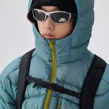 BENMYSHOWER Retro Couple Hoodie Down Jacket