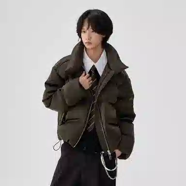 BENMYSHOWER Liquid Metal Down Jacket