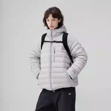 BENMYSHOWER Retro Couple Hoodie Down Jacket