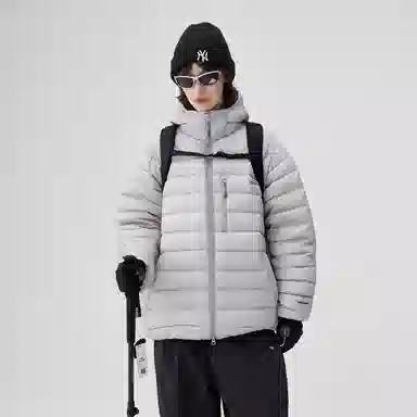 BENMYSHOWER Retro Couple Hoodie Down Jacket