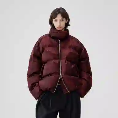 BENMYSHOWER Liquid Metal Down Jacket