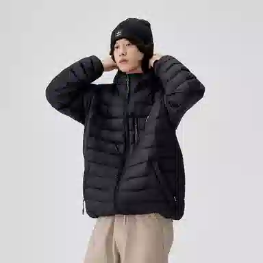 BENMYSHOWER Retro Couple Hoodie Down Jacket