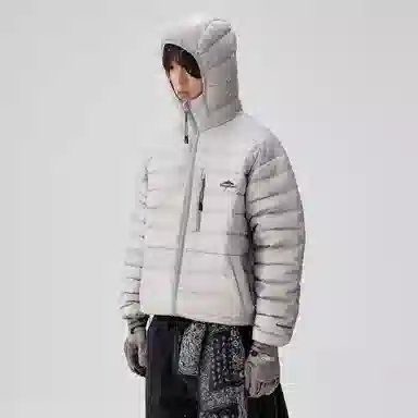 BENMYSHOWER Retro Couple Hoodie Down Jacket