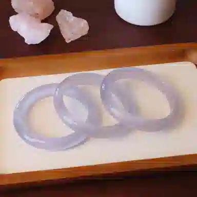 【甄选高品质】紫气东来新中式国潮国风暮山紫 温润细腻小众古色古香显白水润气质高级感通勤百搭 岁月静好 #好运 琉璃 手镯 男女同款情侣款