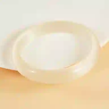 岁月静好 新中式国潮复古民族风荔枝冻宽版美人镯白月光镯子搭配汉服旗袍素雅气质 猫眼石 玉石手镯 女