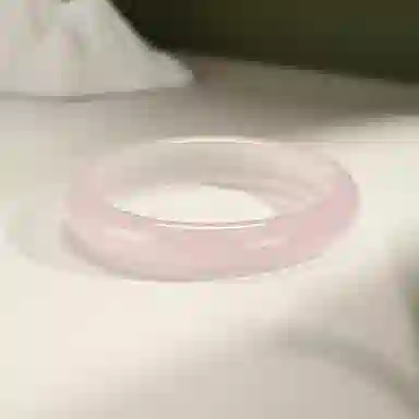 【999足银吸金招财猫】 岁月静好 星光粉月老赐福平安扣手饰一步一响萌趣甜美蝴蝶结森系在逃公主樱花粉手饰#好运 琉璃 手镯 男女同款情侣款