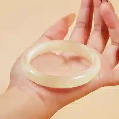 岁月静好 新中式国潮复古民族风荔枝冻宽版美人镯白月光镯子搭配汉服旗袍素雅气质 猫眼石 玉石手镯 女