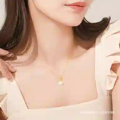 中国珠宝 福袋高级感轻奢如意招财吊坠 玉髓 玉石项链 女款