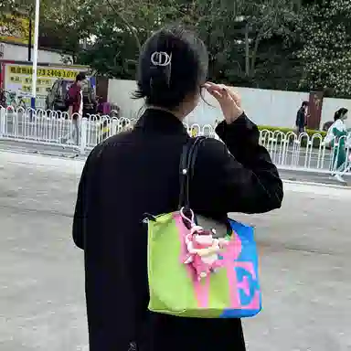 Longchamp Love Collaboration Tote White