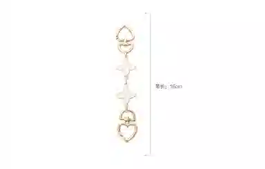 兰宝梵 路易威登改造百搭肩带延长链条四叶草 金属 麻将包腋下包包周边配件包带 男女同款 金色