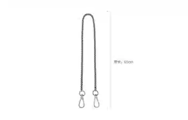 兰宝梵 适用 三宅一生 迷你托特包 亚克力皮链肩带改造 花朵挂件包带 牛皮 包周边 男女同款情侣款 黑色