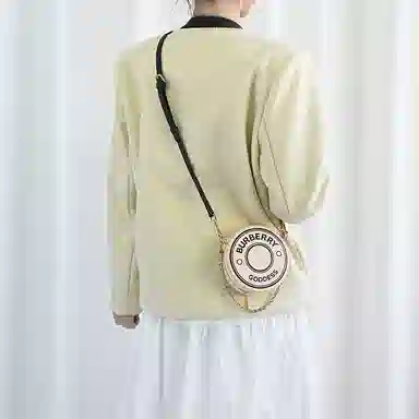 Lanbofan Burberry Portable Makeup Bag Strap Replacement Brown Black