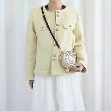 Lanbofan Burberry Portable Makeup Bag Strap Replacement Brown Black