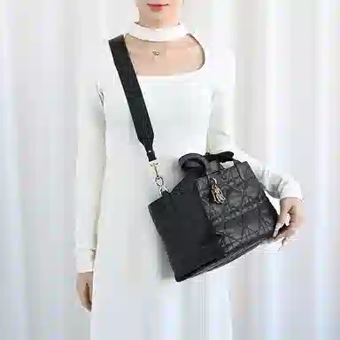 DIOR Toujours Shoulder Strap Black