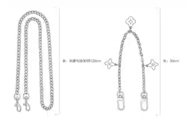 兰宝梵 适用 纪梵希 裸色化妆包 便携收纳整理 肩带改造 超纤 金属 包肩带 女款 粉色