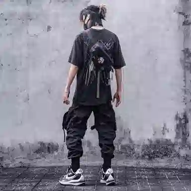 VIP Paratrooper Cargo Pants Black