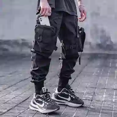 VIP Paratrooper Cargo Pants Black