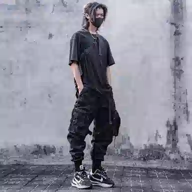 VIP Paratrooper Cargo Pants Black