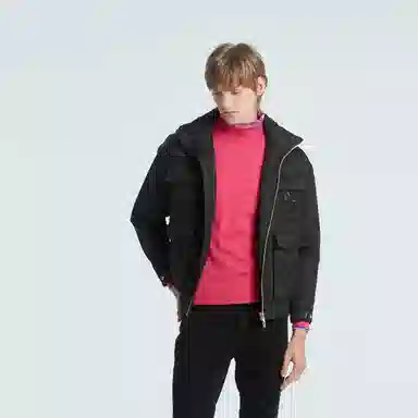 RARE FW23 Solid Color Cargo Pocket Down Jacket Black