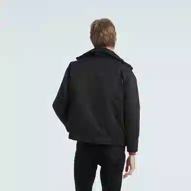 RARE FW23 Solid Color Cargo Pocket Down Jacket Black