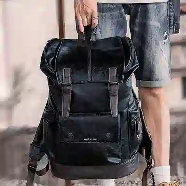 木林森 多功能高级感英伦风潮流百搭 涤纶（聚酯纤维） 双肩包 男女同款情侣款 多色