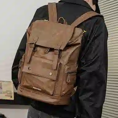 木林森 多功能高级感英伦风潮流百搭 涤纶（聚酯纤维） 双肩包 男女同款情侣款 多色