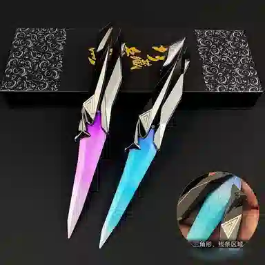 一点潮玩 全塑蝴蝶刀 优雅外观 可折叠 轻巧易拿 成品模型