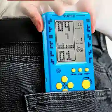 一点潮玩 超大屏俄罗斯方块机 经典怀旧复古可充电游戏机 智能玩具