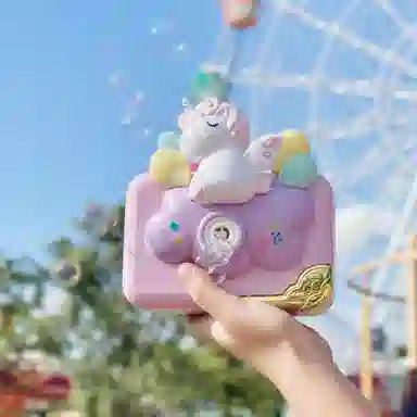 一点潮玩 独角兽泡泡相机 童趣玩具