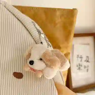 一点潮玩 趴趴狗 迷你可爱骨头狗狗 玩偶 毛绒挂件