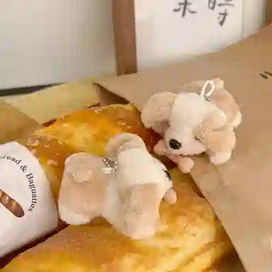 一点潮玩 趴趴狗 迷你可爱骨头狗狗 玩偶 毛绒挂件