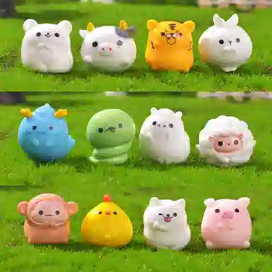 一点潮玩 迷你小动物 成品 可爱 卖萌 治愈 模型