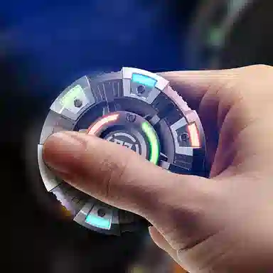 一点潮玩 入侵者指尖陀螺啪啪币二合一 多功能解压 玩具