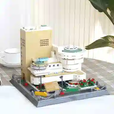 万格 建筑系列 美国纽约古根海姆博物馆 积木