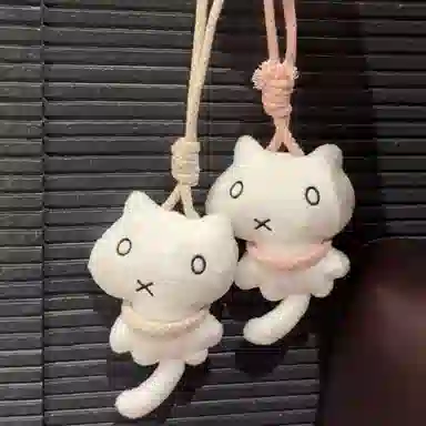 一点潮玩 可爱上吊小猫 创意萌趣搞笑挂饰 玩偶 毛绒挂件 小号高