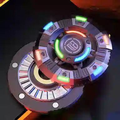 一点潮玩 入侵者指尖陀螺啪啪币二合一 多功能解压 玩具