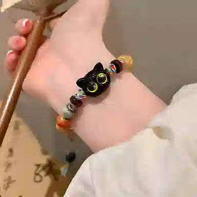 一点潮玩 喵星人挂链呆萌复古猫咪 可调节  挂绳/手绳
