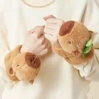 一点潮玩 皮巴拉水豚手腕圈 玩偶周边