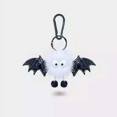 一点潮玩 奶凶小恶魔 蝙蝠钥匙扣 书包挂饰  玩偶 毛绒挂件