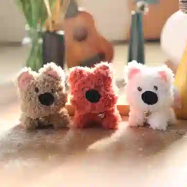 一点潮玩 铃铛小狗挂件 卡通软萌 玩偶周边