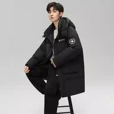 鸭鸭 极寒系列 时尚韩版休闲百搭拆卸连帽冬装外套户外 加厚防寒保暖中长款羽绒服 男女同款