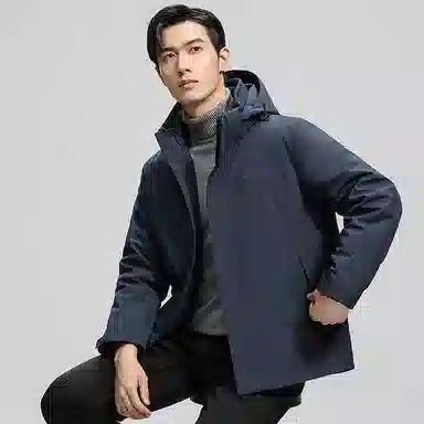 鸭鸭 可拆卸内胆石墨烯蓄热加厚羽绒服 男款