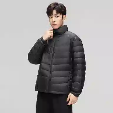 鸭鸭 薄款鹅绒三合一简约韩版休闲短款连帽冬装外套户外运动防风防水保暖冲锋羽绒服 男女同款