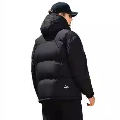 鸭鸭 极寒系列 美式时尚潮流百搭短款可拆卸帽户外运动厚款防风保暖休闲面包羽绒服 男款