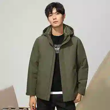 鸭鸭 可拆卸内胆石墨烯蓄热加厚羽绒服 男款