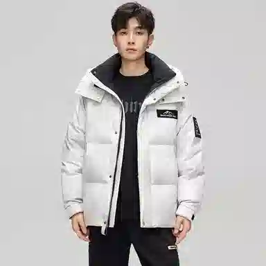 鸭鸭 极寒系列 时尚韩版潮流短款连帽山系户外运动加厚保暖面包羽绒服 男女同款