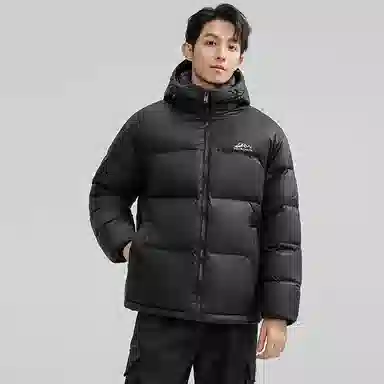 鸭鸭 户外极寒尚韩版休闲百搭拼色短款外套运动保暖可拆卸面包羽绒服 男女同款